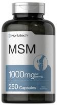 Suplemento Horbäach MSM 1000mg - 250 Cápsulas - Sem OGM