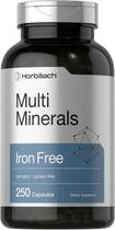 Suplemento Horbaach Multi Minerals 250 cápsulas sem ferro Suplemento Horbaach Multi Minerals 250 cápsulas sem ferro