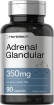 Suplemento Horbäach Raw Adrenal Glandular - 350mg - 90 Cápsulas