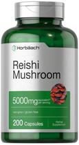Suplemento Horbaach Reishi Mushroom Capsules 5000 mg 200 unidades