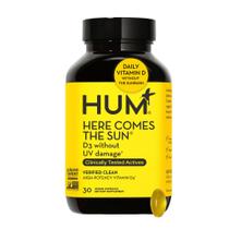 Suplemento HUM Here Comes The Sun Immune Vitamina D e Cálcio