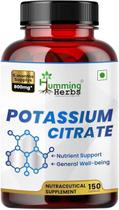 Suplemento Humming Herbs Citrato de potássio 800 mg 150 cápsulas