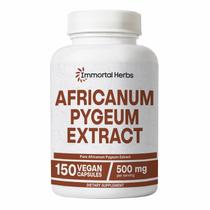 Suplemento Immortal Herbs Africanum Pygeum 500mg 150 cápsulas Suplemento Immortal Herbs Africanum Pygeum 500mg 150 cápsulas