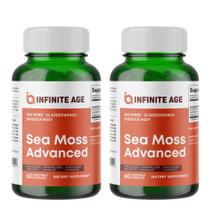 Suplemento INFINITE AGE Sea Moss & Bladderwrack - 120 Cápsulas de 1250mg
