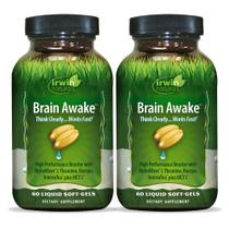 Suplemento Irwin Naturals Brain Awake 60 cápsulas gelatinosas x 2