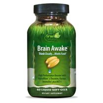 Suplemento Irwin Naturals Brain Awake 60 cápsulas gelatinosas