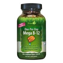 Suplemento Irwin Naturals, um por dia, Mega B-12 1.500mcg