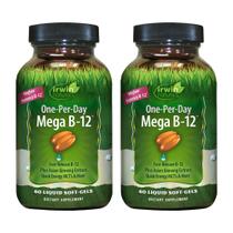 Suplemento Irwin Naturals, um por dia, Mega B-12 1.500mcg Suplemento Irwin Naturals, um por dia, Mega B-12 1.500mcg