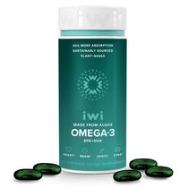 Suplemento Iwi Life Omega-3 Algae 30 cápsulas gelatinosas (30 porções) Suplemento Iwi Life Omega-3 Algae 30 cápsulas gelatinosas (30 porções)