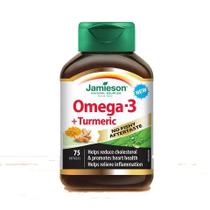 Suplemento Jamieson Omega-3 + Cúrcuma - 75 Cápsulas