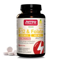 Suplemento Jarrow Formulas B-12 & 1000mcg Folato 100 Cápsulas