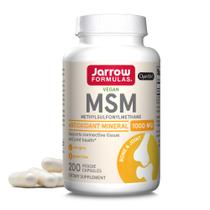 Suplemento Jarrow Formulas MSM: cápsulas 1000 mg, 200 porções