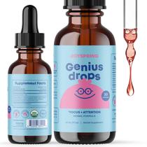 Suplemento JoySpring Genius Drops Organic Focus Kids