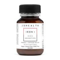 Suplemento JsHealth Iron+ com vitamina C e B12 30 comprimidos