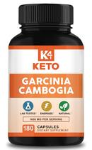 Suplemento K4 Keto Garcinia Cambogia 1600mg 180 cápsulas
