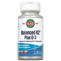 Suplemento KAL Balanced K2 Plus D-3 comprimidos 100mcg (60 unidades) Suplemento KAL Balanced K2 Plus D-3 comprimidos 100mcg (60 unidades)