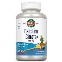 Suplemento KAL de citrato de cálcio para mastigar, frutas mistas, 60 quilates
