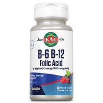 Suplemento KAL Vitamina B-6, B-12 e Ácido Fólico 60 comprimidos