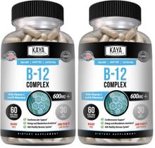 Suplemento Kaya Naturals B-12 Complex Energy Booster 120 cápsulas Suplemento Kaya Naturals B-12 Complex Energy Booster 120 cápsulas