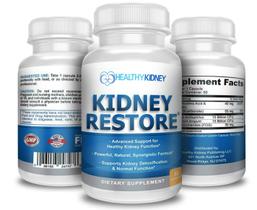 Suplemento Kidney Restore 60 cápsulas, pacote com 3 Suplemento Kidney Restore 60 cápsulas, pacote com 3