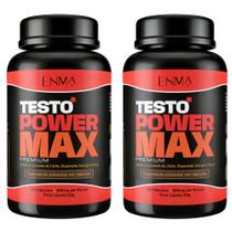 Suplemento kit 2x Testo Power Max Catuaba Zinco Feno Boro L- arginina 240 Cápsulas
