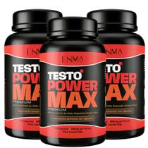 Suplemento Kit 3x Testo Power Max Boro Feno Zinco Beta Alanina L-arginina 360 Cáps.