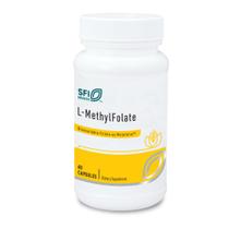 Suplemento Klaire Labs L-metilfolato 1 mg de folato 60 cápsulas