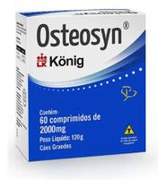 Suplemento Konig Osteosyn para Cães e Gatos - 60 Comprimidos 2000Mg