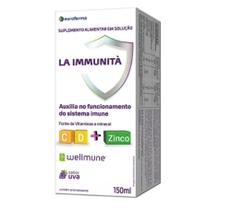 Suplemento La Immunità Sabor Uva 150ml + 75ml amostra - Euro farma