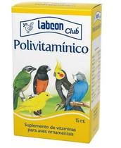 Suplemento Labcon Club Polivitamínico para Pássaros 15ml