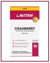 Suplemento Lavitan Cranberry Com 30 Cápsulas - Cimed