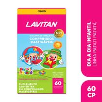 Suplemento Lavitan Kids Tutti-Frutti 60 Cp Mastigáveis-Cimed