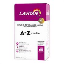 Suplemento Lavitan Vitaminas A-Z Mulher 60 Cápsulas