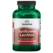 Suplemento Lecitina de Girassol Swanson 1200 mg 90 cápsulas gelatinosas