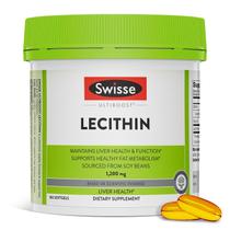 Suplemento Lecitina de Soja Swisse 1200 mg Cápsulas Softgels 180
