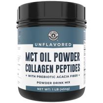 Suplemento Left Coast Performance MCT Oil Powder + Peptídeos de Ceto Colágeno + Fibra de Acácia 473 mL