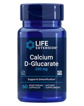 Suplemento Life Extension de D-glucarato de cálcio 200 mg De