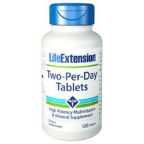 Suplemento Life Extension, dois por dia, 120 comprimidos