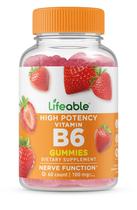 Suplemento Lifeable Vitamina B6 100mg - 60 Gummies