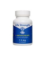 Suplemento LifeStrength L-Metilfolato de 7,5 mg para suporte ao humor Suplemento LifeStrength L-Metilfolato de 7,5 mg para suporte ao humor