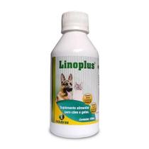 Suplemento Linoplus Líquido Vitaminas para Cachorros e Gatos 180mL