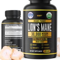 Suplemento Lions Mane Herbify Memory Focus Clarity 120 cápsulas