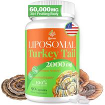 Suplemento Lipossomal de Cogumelo Turkey Tail Qazwer - 2000mg - 90 Cápsulas Suplemento Lipossomal de Cogumelo Turkey Tail Qazwer - 2000mg - 90 Cápsulas