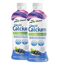 Suplemento líquido de cálcio ReViva Twin Pack 946 ml com vitamina D