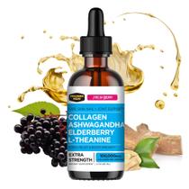 Suplemento líquido de colágeno Collagen Mojo 60mL com Ashwagandha Suplemento líquido de colágeno Collagen Mojo 60mL com Ashwagandha