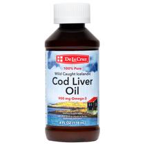 Suplemento líquido de óleo de fígado de bacalhau De La Cruz 118 ml