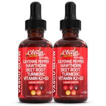 Suplemento Líquido de pimenta caiena Clean Nutra Vascu Glow Suplemento Líquido de pimenta caiena Clean Nutra Vascu Glow