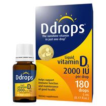 Suplemento líquido de vitamina D3 Drops Adults 2000 UI 180 mL