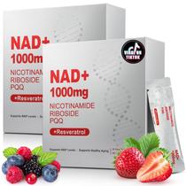 Suplemento líquido NAD+ ZOROAHER 1000 mg com resveratrol 2 unidades