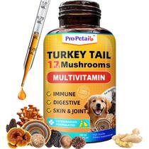 Suplemento Líquido ProPetail Turkey Tail 3000 mg para Cães Suplemento Líquido ProPetail Turkey Tail 3000 mg para Cães